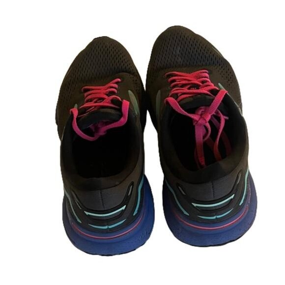 Brooks Ghost 15 Shoes Womens Size 10 Black Blue Aruba Pink Gym Running Sneakers - Picture 6 of 7